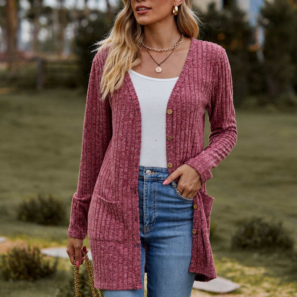 Sweaters for Women Cardigan Dressy Solid Open Front Long Knited Cardigan Sweater Fashion Loose Fit Coat Tops