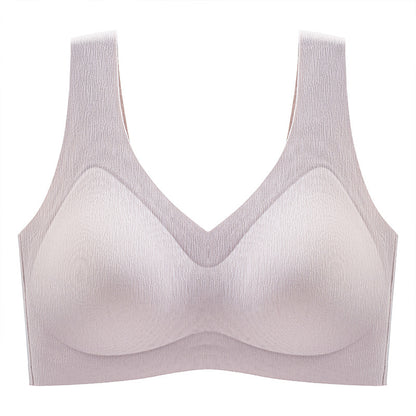 High Support Sports Bra Supportive V-Neck Wireless Sports Bras