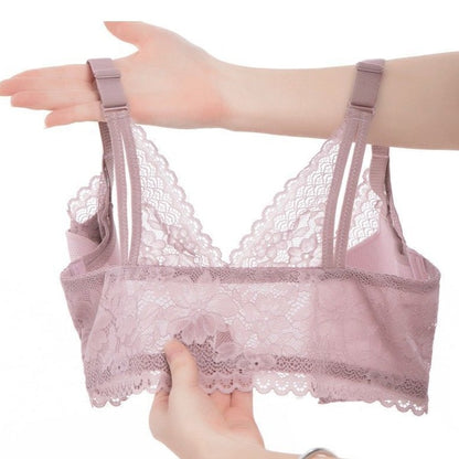 Women's Push Up Bra Without Underwire Bustier Minimiser Bra