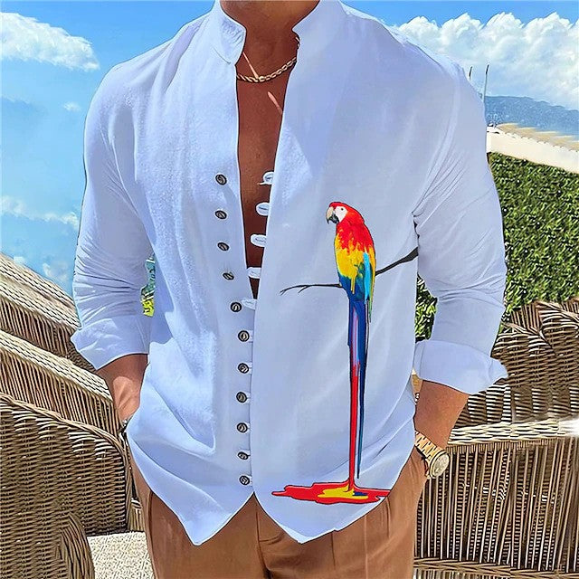 2024 Camisa de manga larga con cuello estampado - España