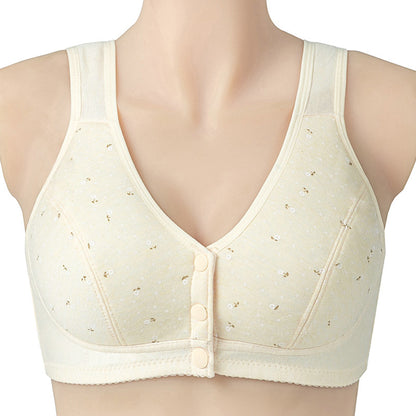 Ladies Cotton Tank Front Button Bra